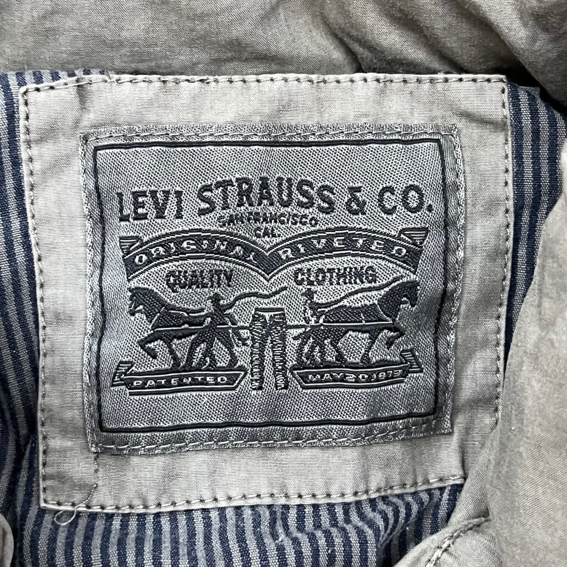 [정품] 리바이스 카키색 야상 스타일 자켓 b10 상품이미지5