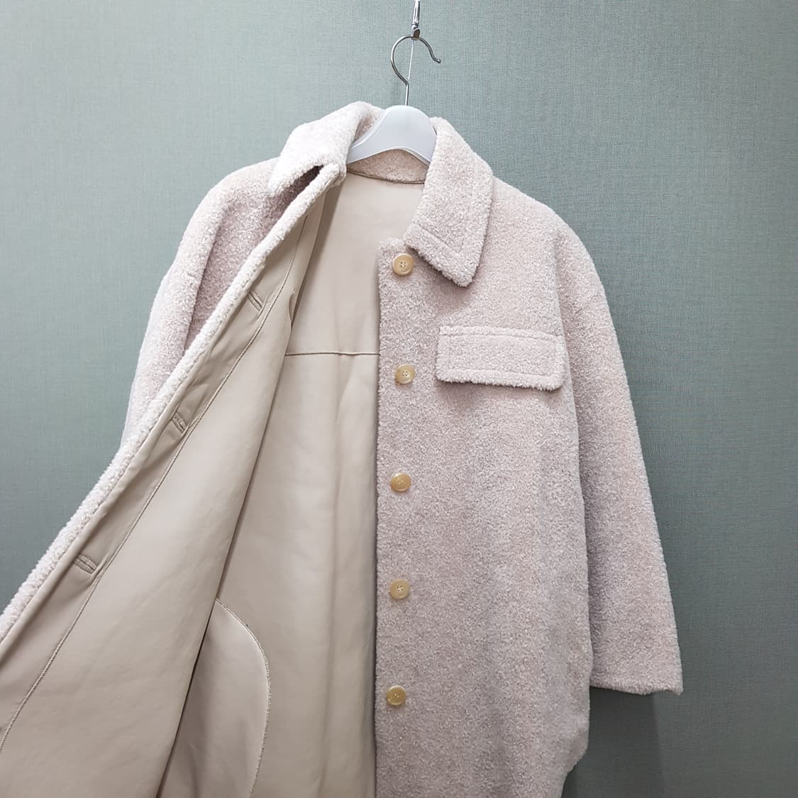 오르 orr  시어링 터치 울 사파리 자켓 xs사이즈 상품이미지7