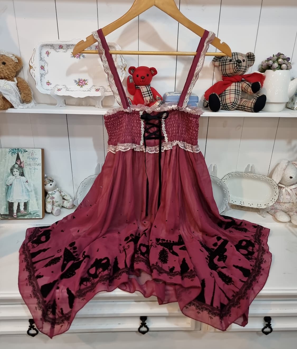 고딕 실루엣 언발 원피스 상품이미지6