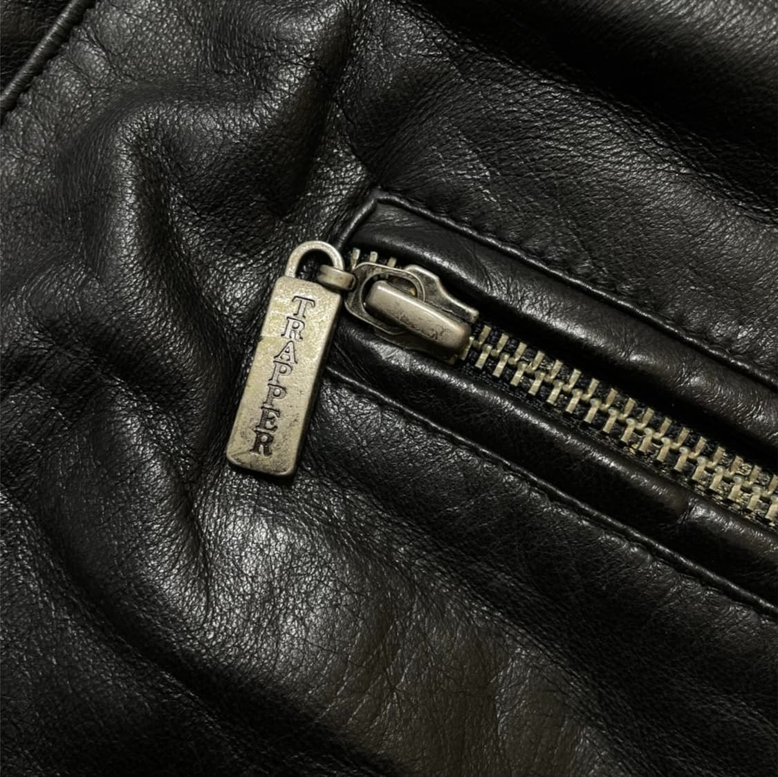 트래퍼 TRAPPER 독일빈티지 리얼레더 집업 자켓 52 상품이미지4