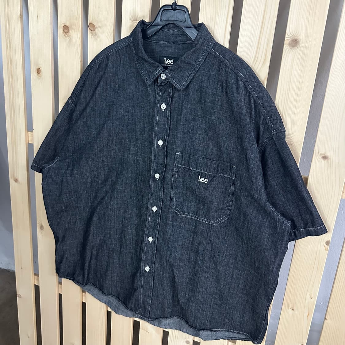 (XL) LEE 리 청 데님 반팔 셔츠 남방 상품이미지2