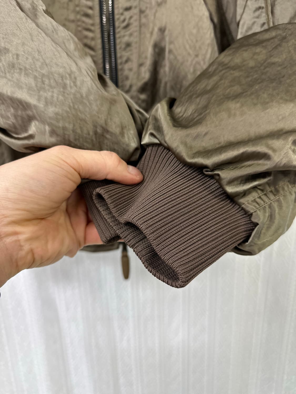 (105)타임옴므 22FW MA-1 오버핏 봄버 자켓 카키 상품이미지5