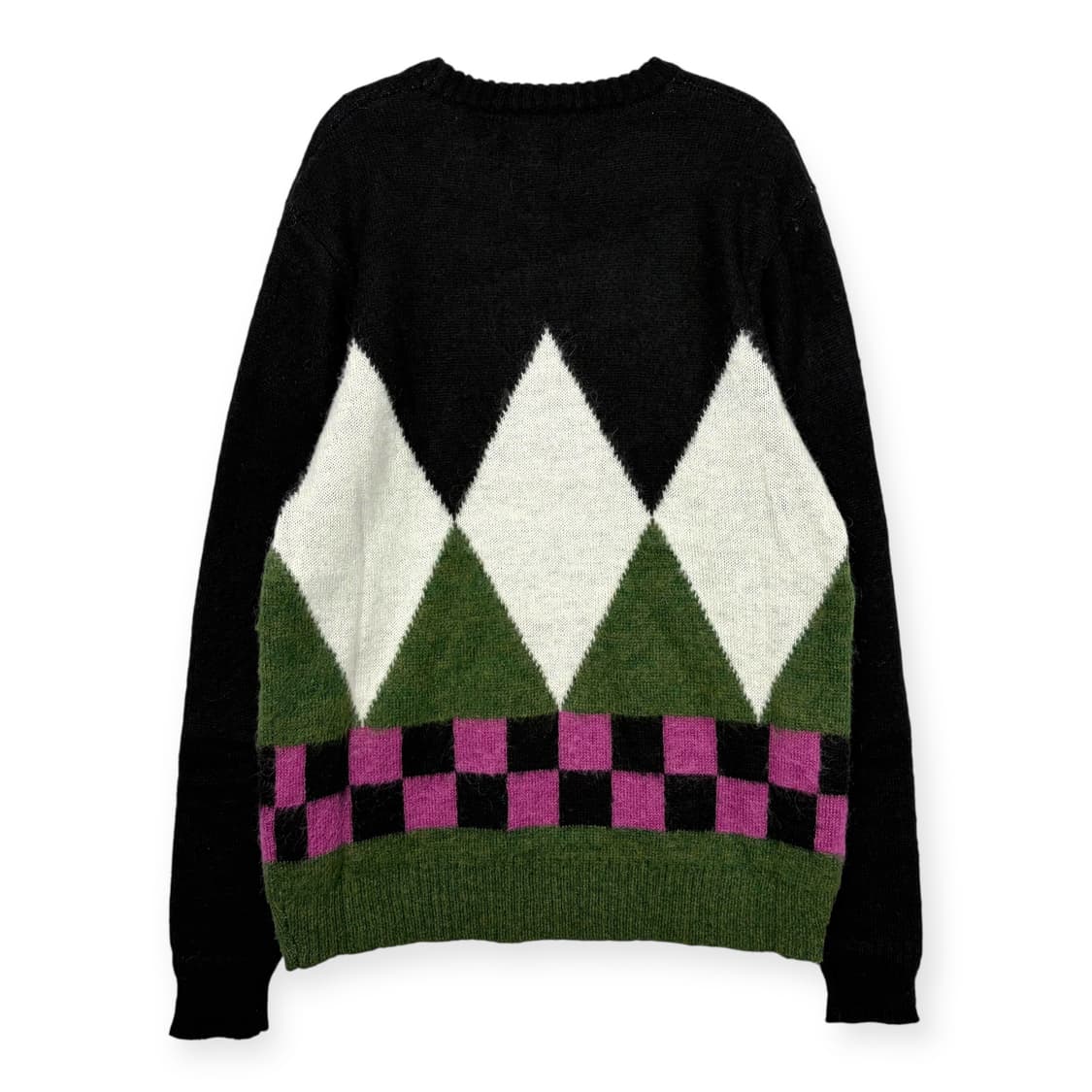 스투시 다이아몬드 체크 모헤어 니트 티셔츠 상품이미지10