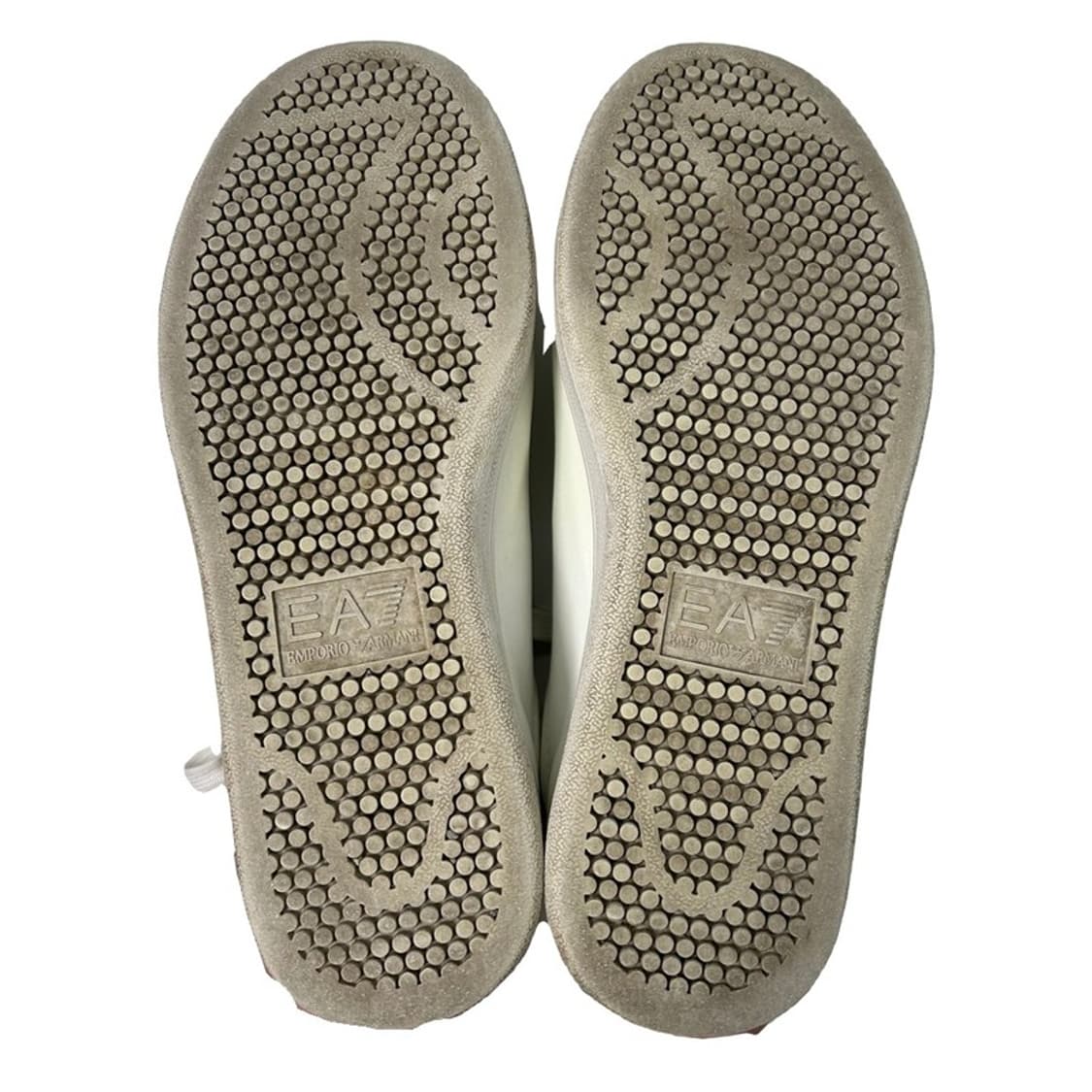 엠포리오 아르마니 EA7 이글 로고 레더 스니커즈 화이트 실버 235 상품이미지8