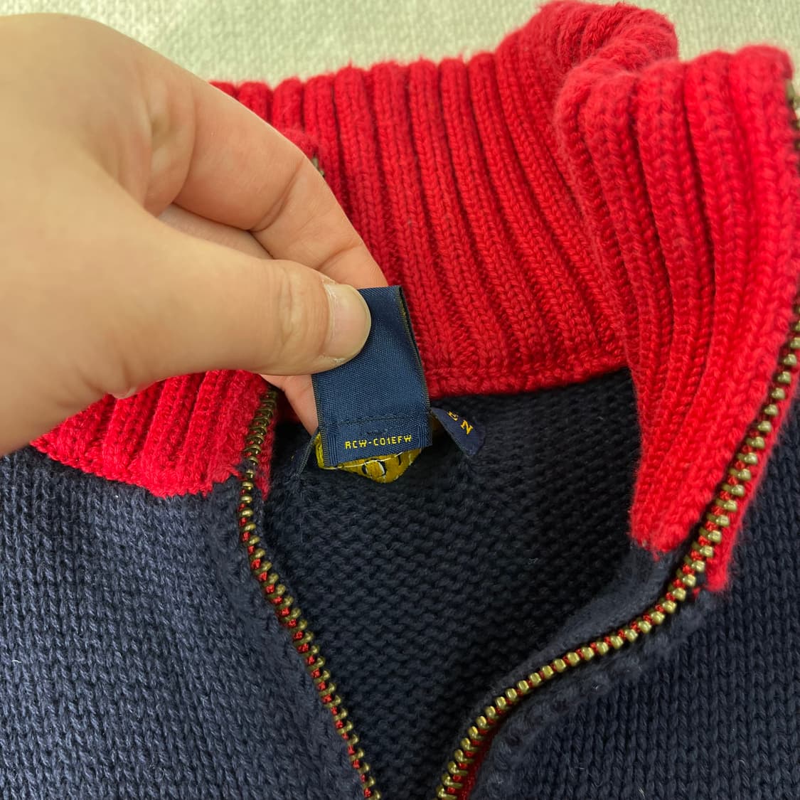 95 폴로랄프로렌 빅포니 반집업 니트 상품이미지5