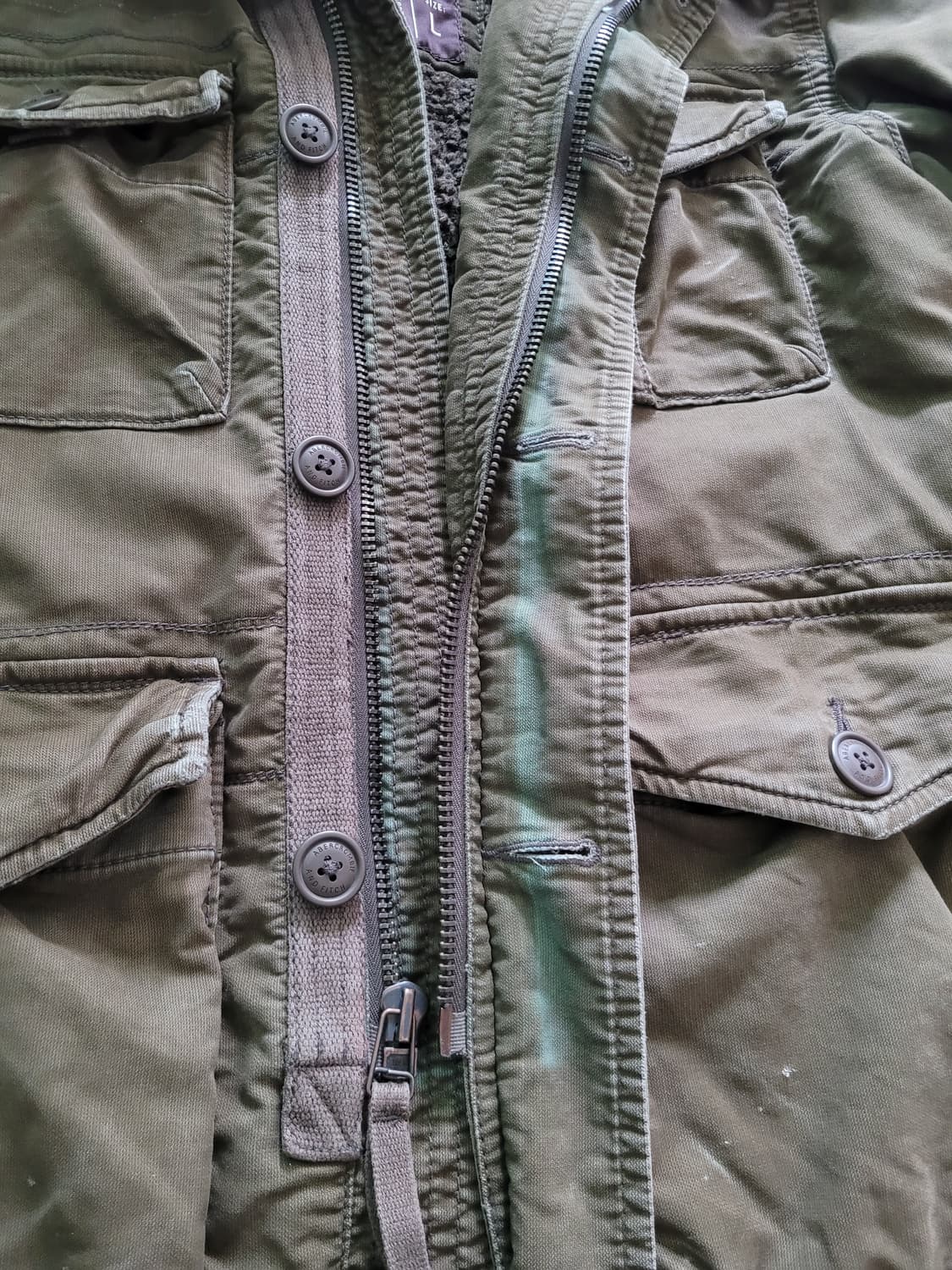 아베크롬비 Abercrombie 윌콕스 대장급 헤비야상울프죠자켓 110 상품이미지4