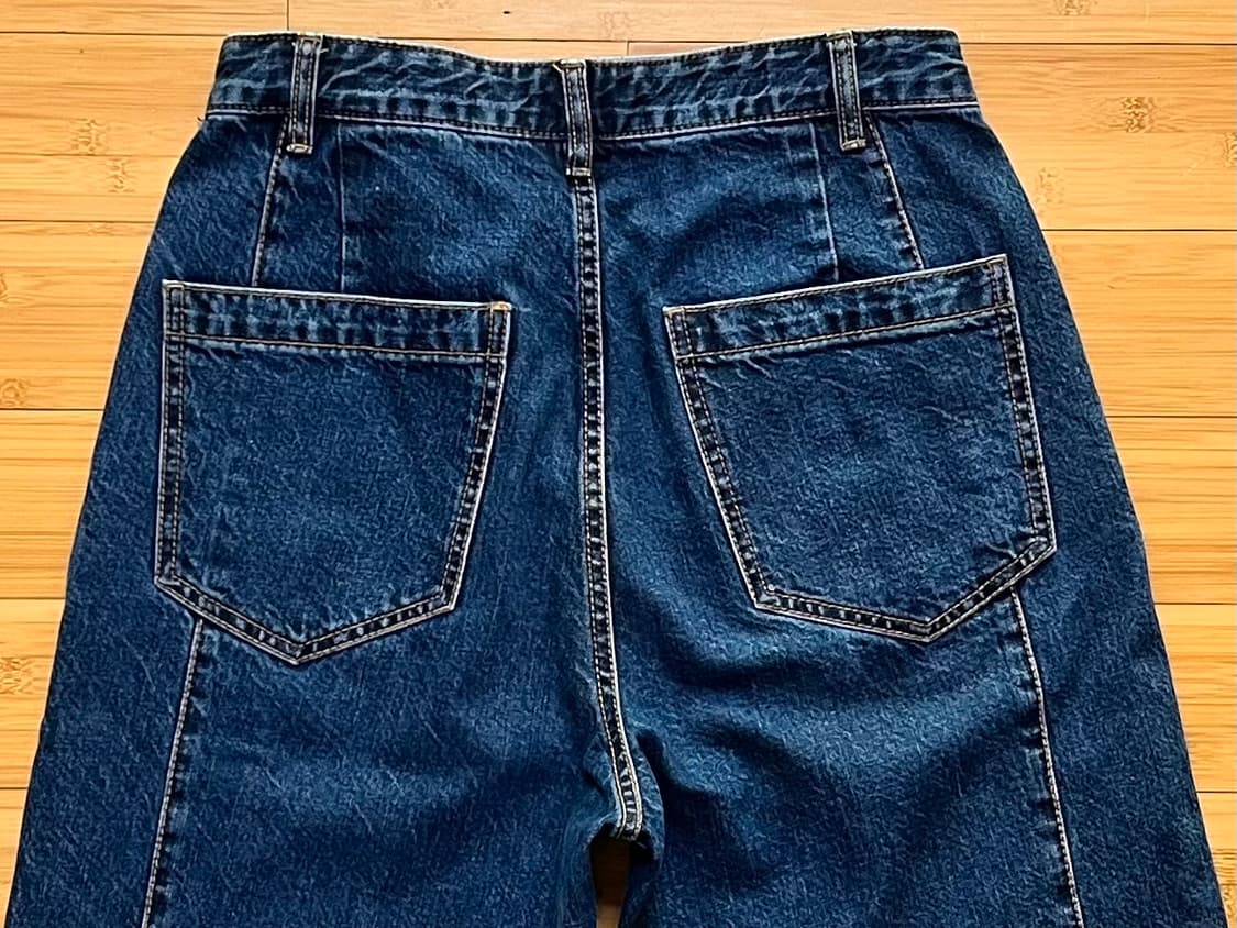 이에이 핀턱 데님팬츠 M 상품이미지4