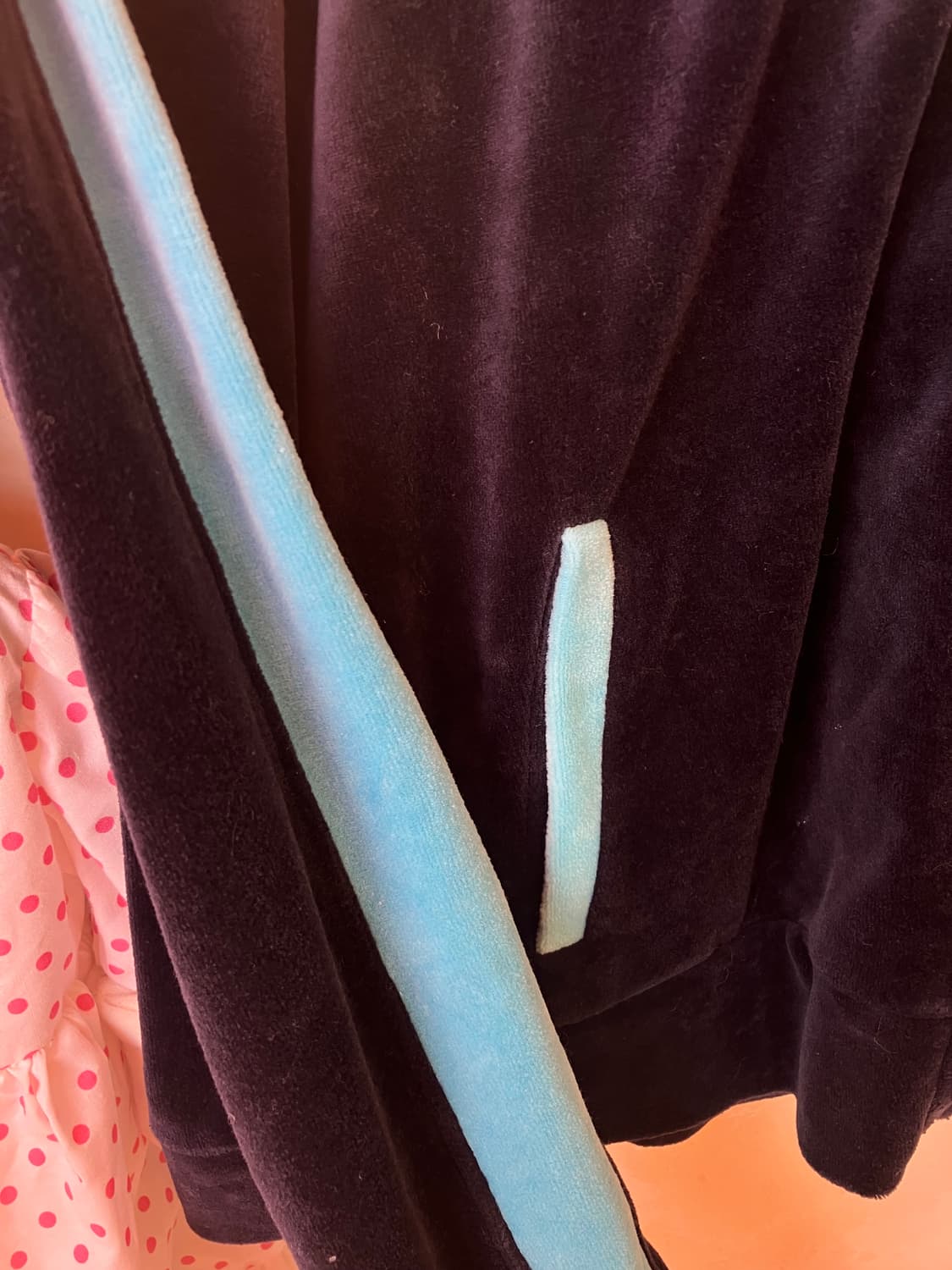 jpn 네이비 블루 벨벳 크라운 집업 상품이미지5