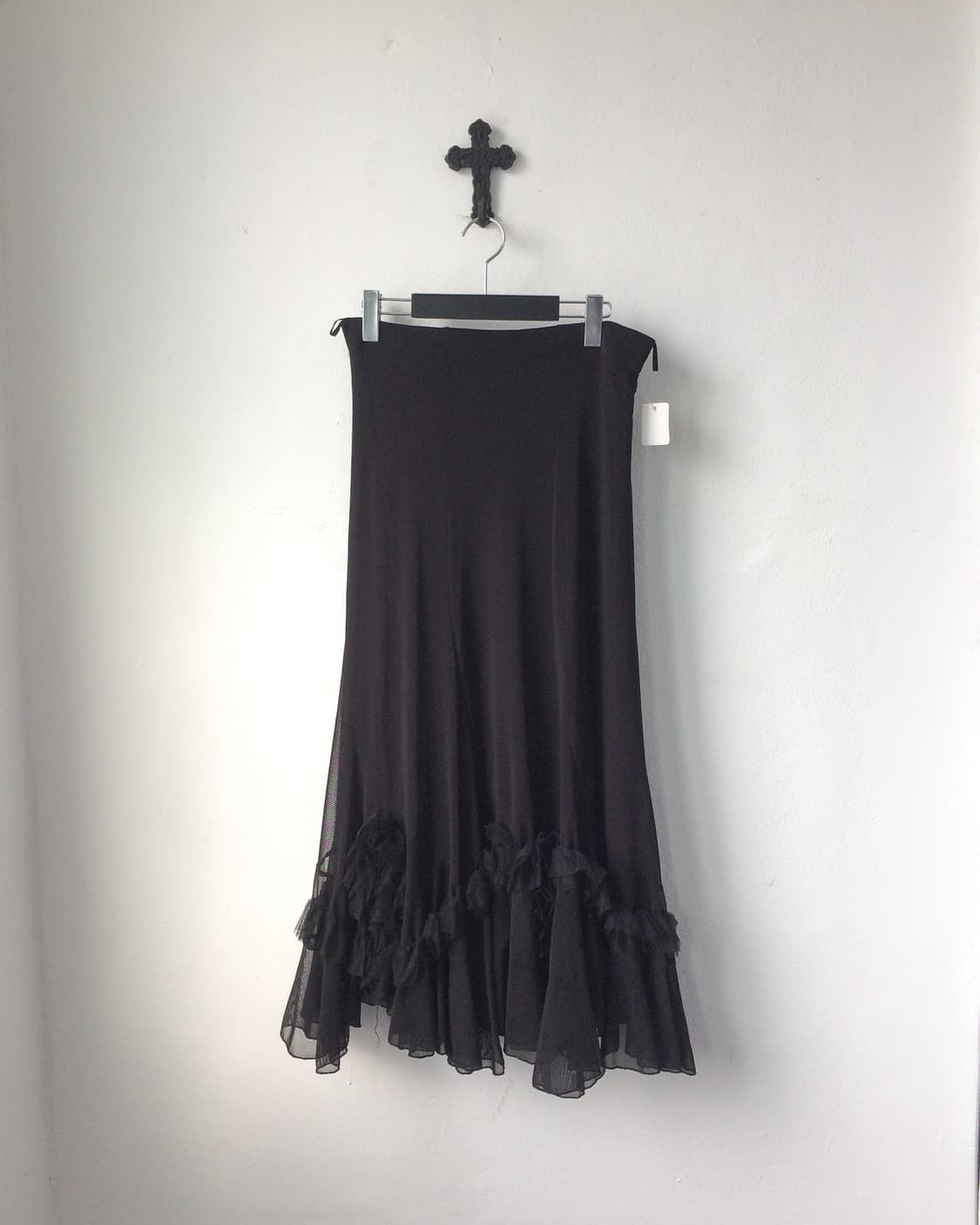 Frill unbalanced long skirt 상품이미지2