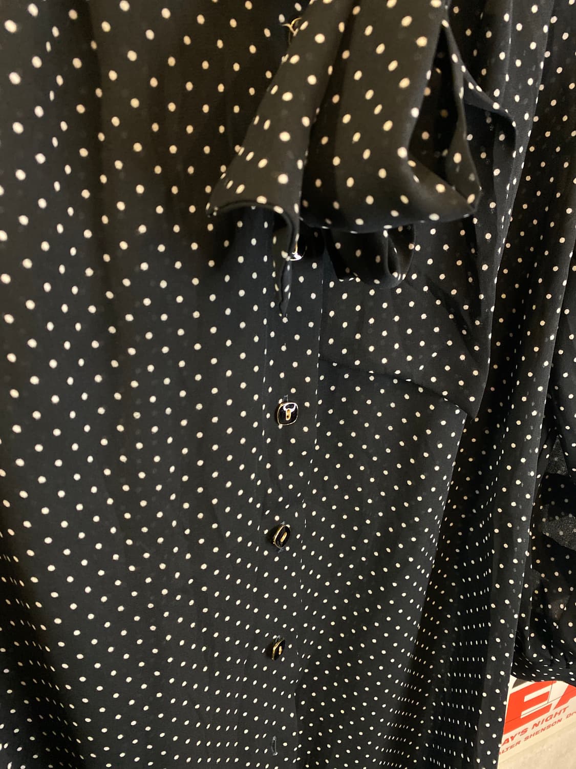 Japan vintage 도트블라우스 상품이미지3