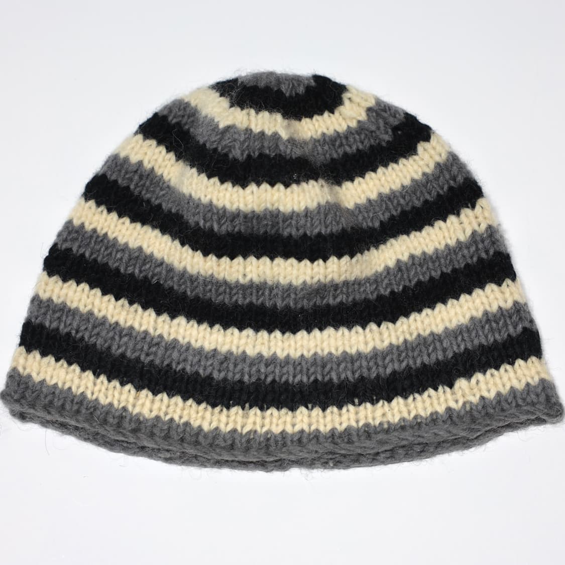 [Nepal] Wool Striped Beanie 상품이미지1