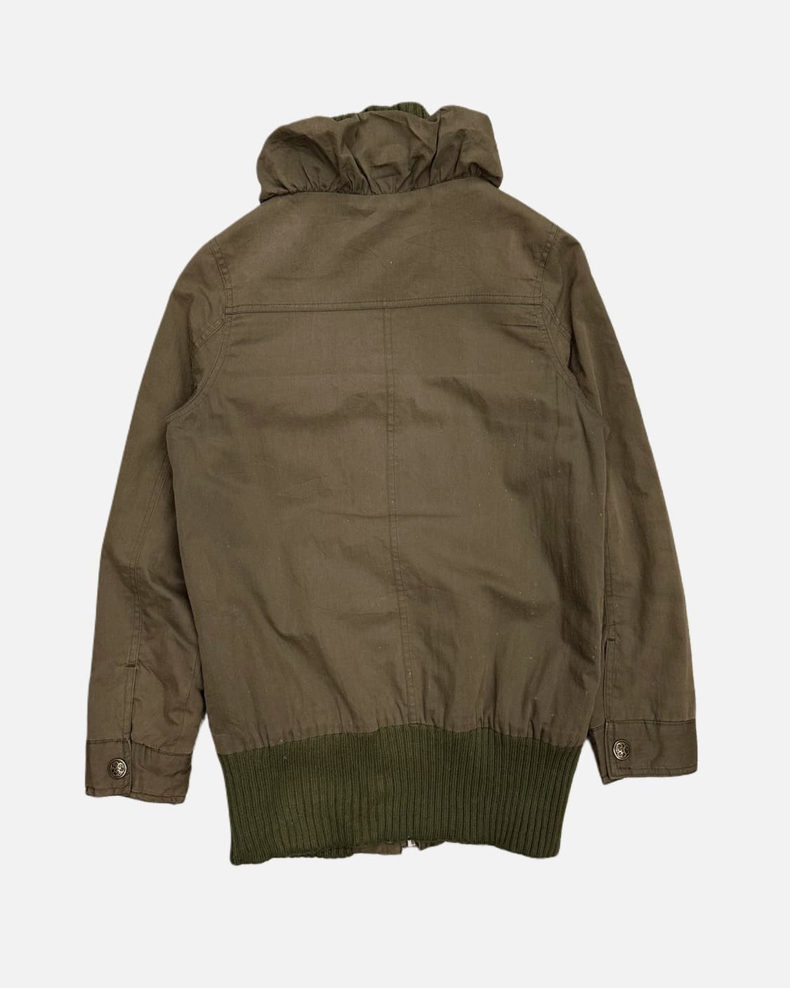 layered neck khaki jacket 상품이미지5