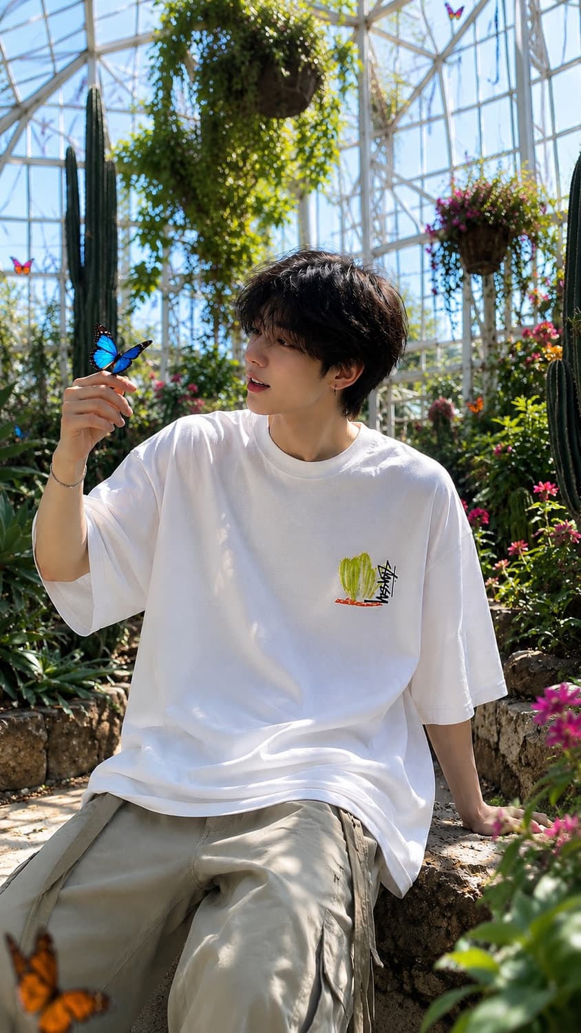 STUSSY 스투시 데저트 블룸 하프 티셔츠 상품이미지2