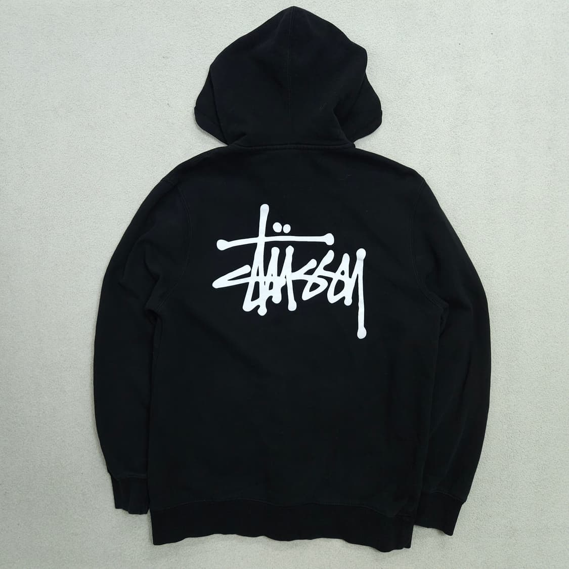 스투시 베이직 후드 집업 S 블랙 상품이미지1