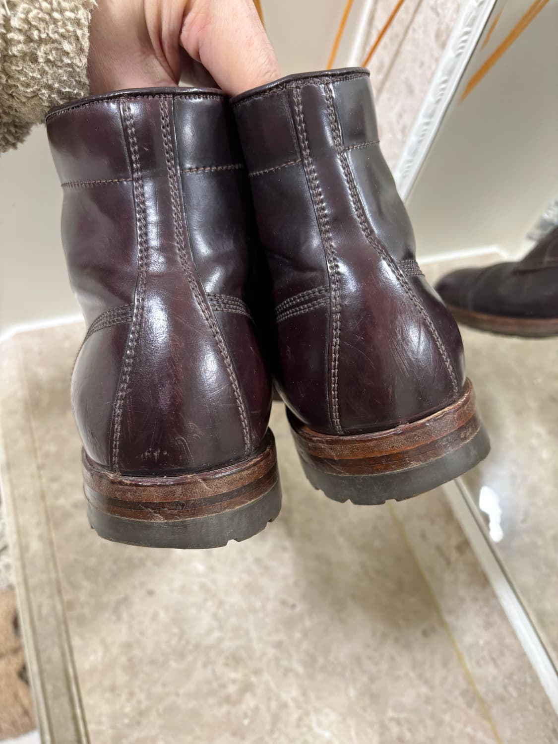 알든 코도반캡토 부츠8.5D 상품이미지5