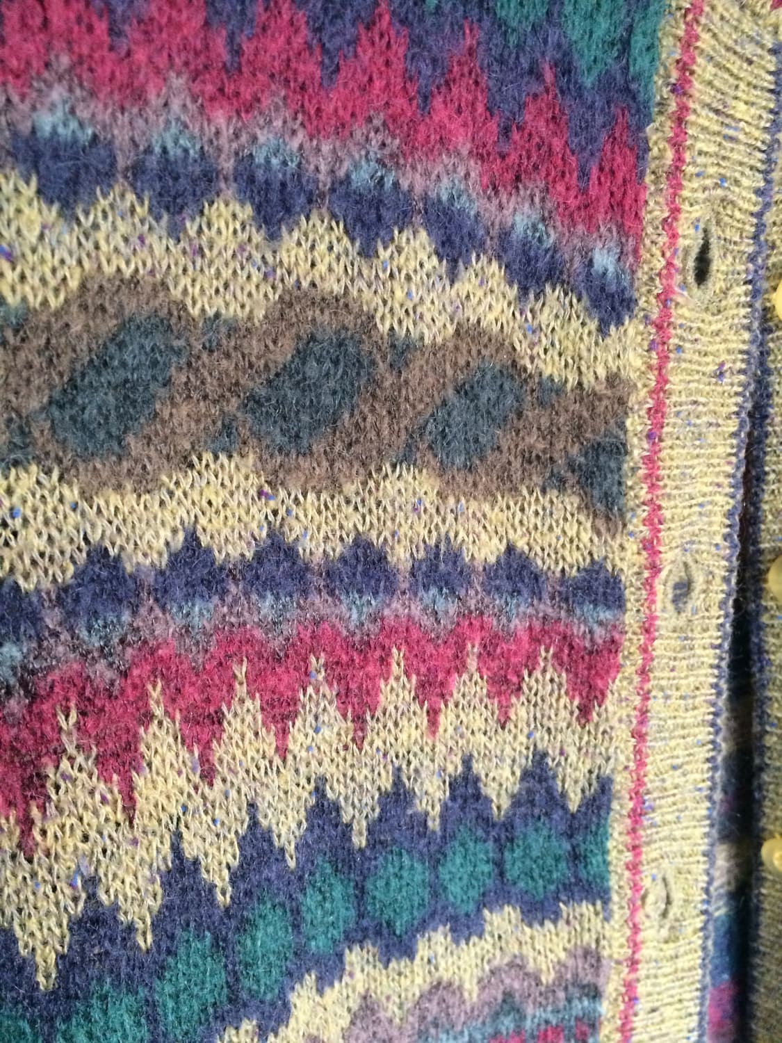 빈티지 fil magie 스트라이프 버튼 니트 가디건  상품이미지10