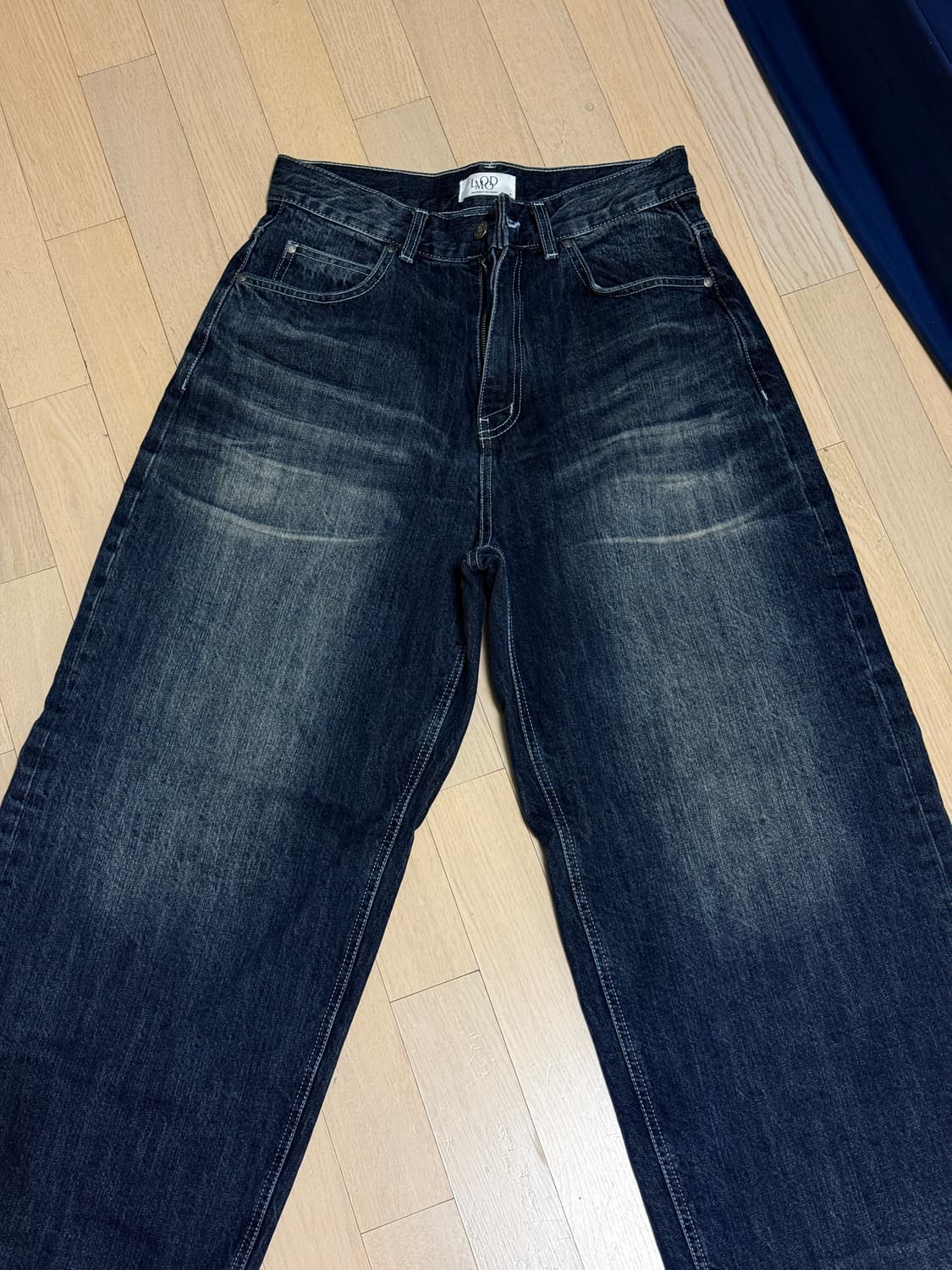 엘무드 / 서프 벌룬 와이드 데님 / 다크블루 / 46 상품이미지5