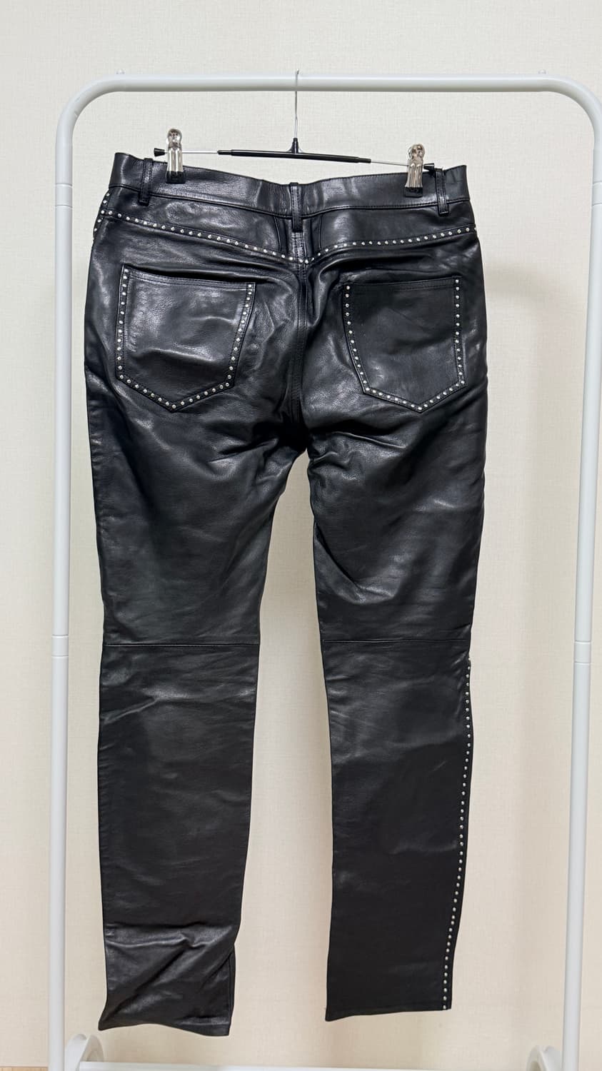 생로랑 14ss 스터드 레더팬츠 상품이미지2