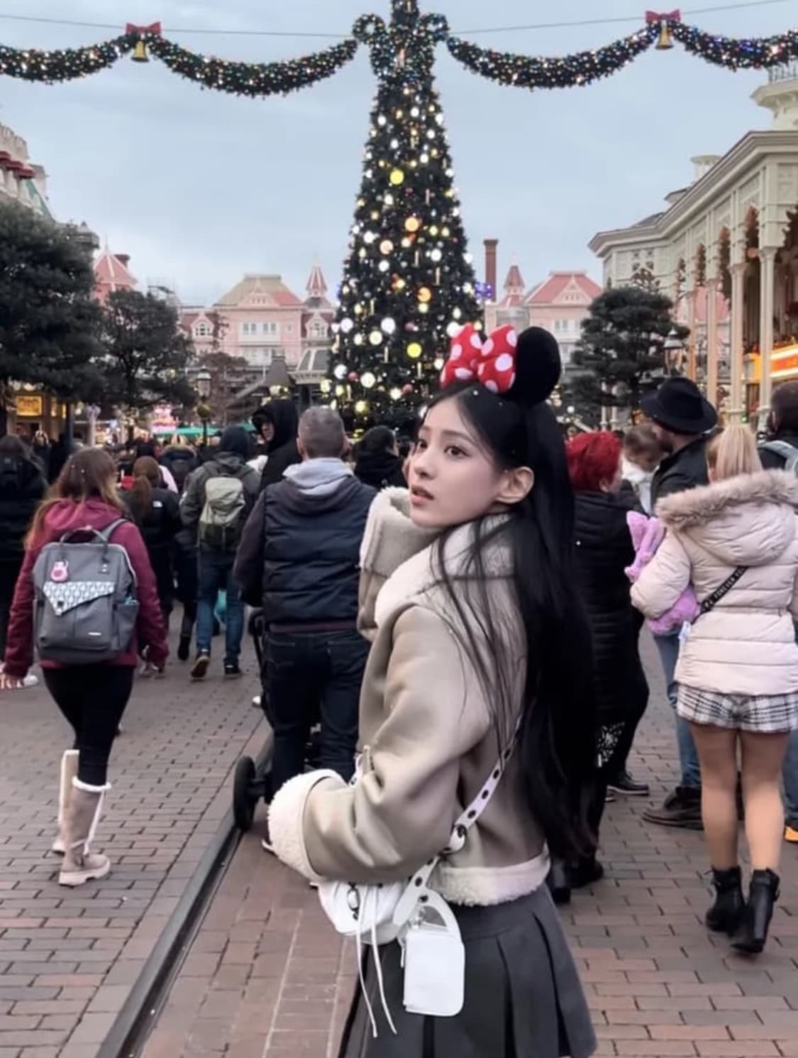 카키포인트 미니 무스탕 베이지 상품이미지2