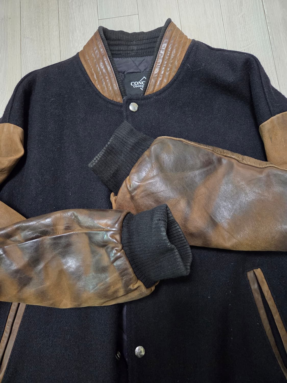 빈티지 캐나다 소가죽 바시티자켓 상품이미지5