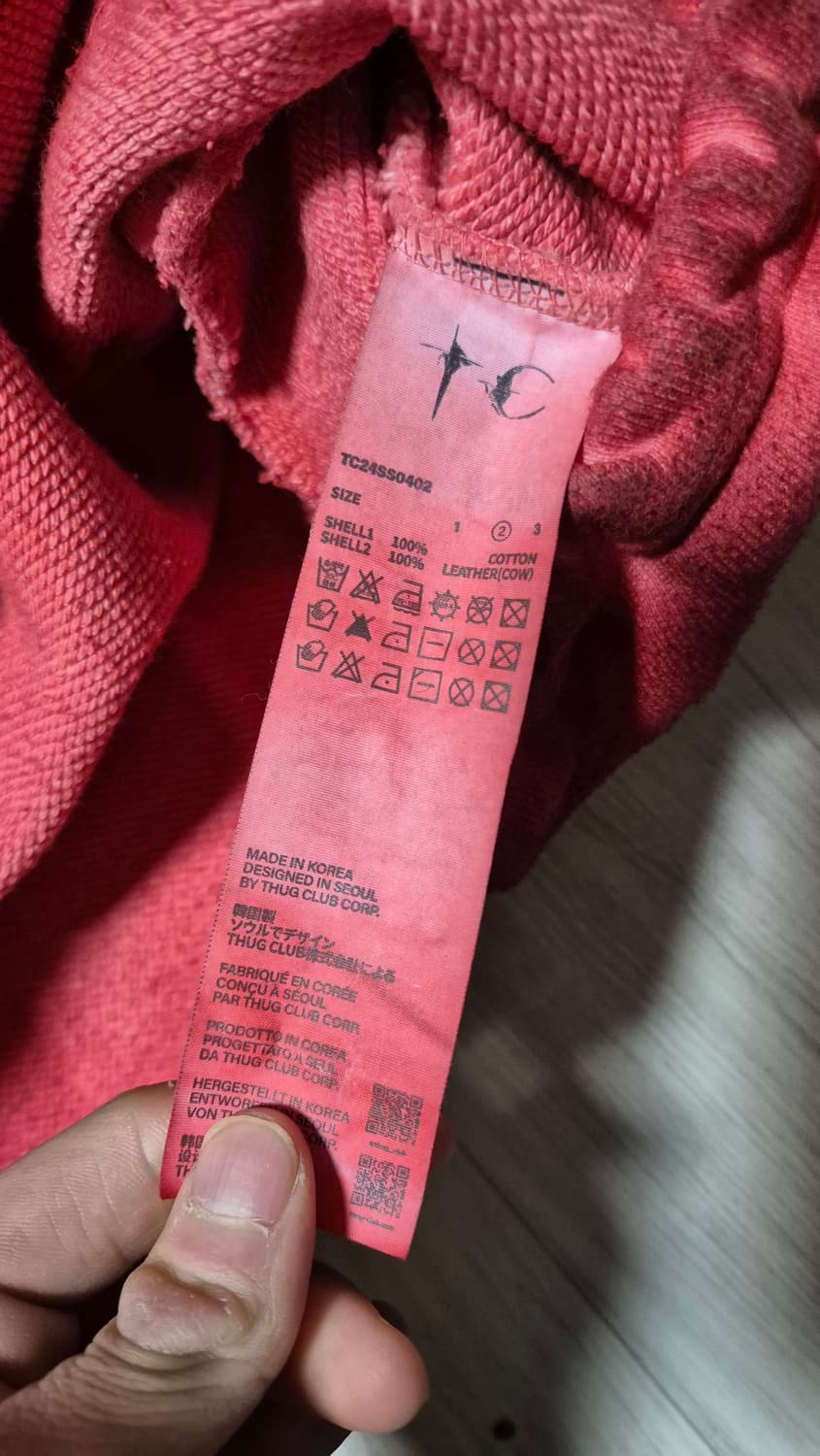 떠그클럽 락후드 레드 2사이즈 상품이미지3