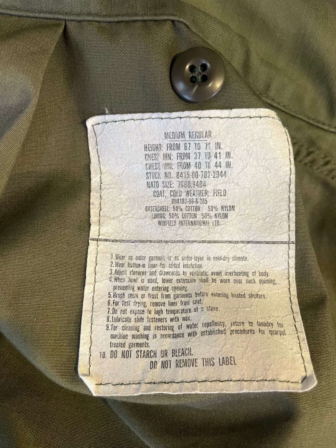80년대 미군 M-65 필드자켓 상품이미지6
