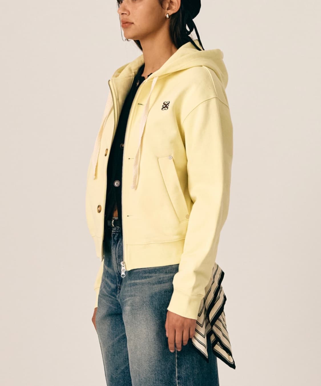 세터 테오 코튼 올데이 후드집업 빈티지옐로우 XS 상품이미지2