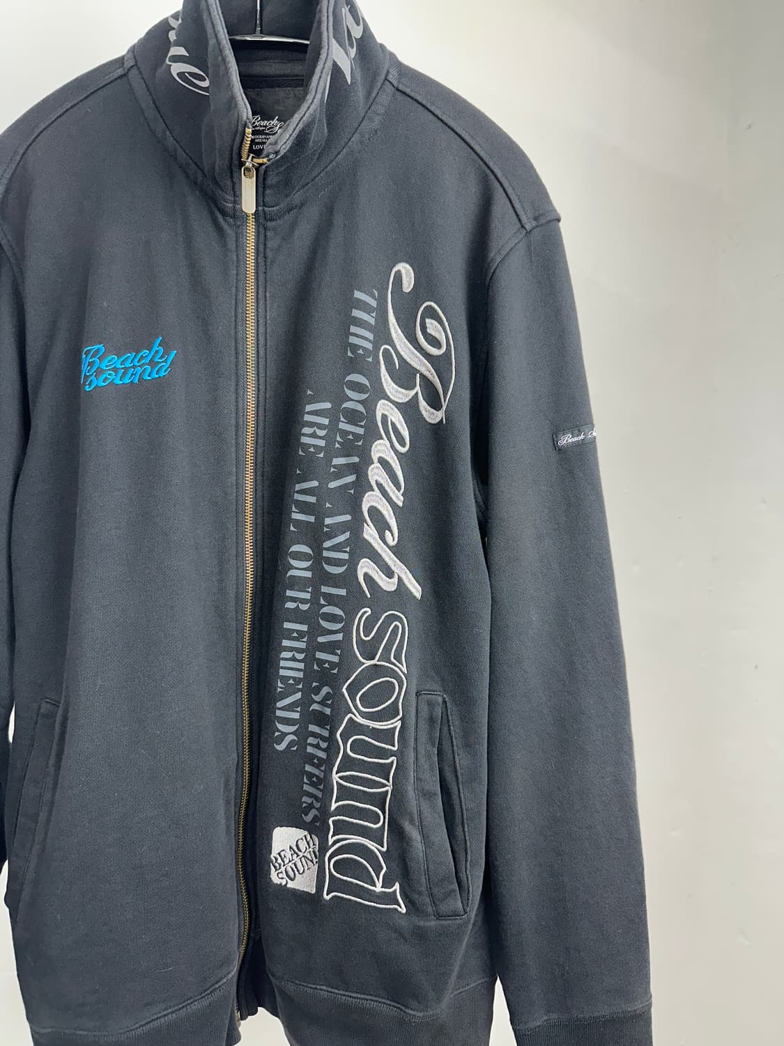 Beach Sound punk lettering zip up 상품이미지3