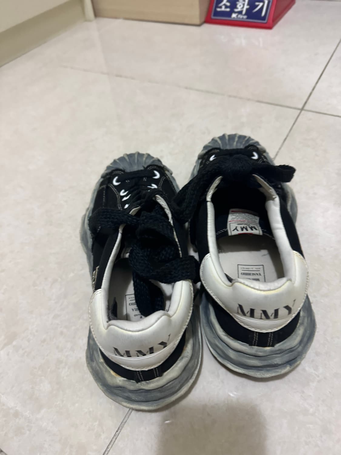 미하라 야스히로 블레이키 VL OG 캔버스 로우 스니커즈 블랙 상품이미지6