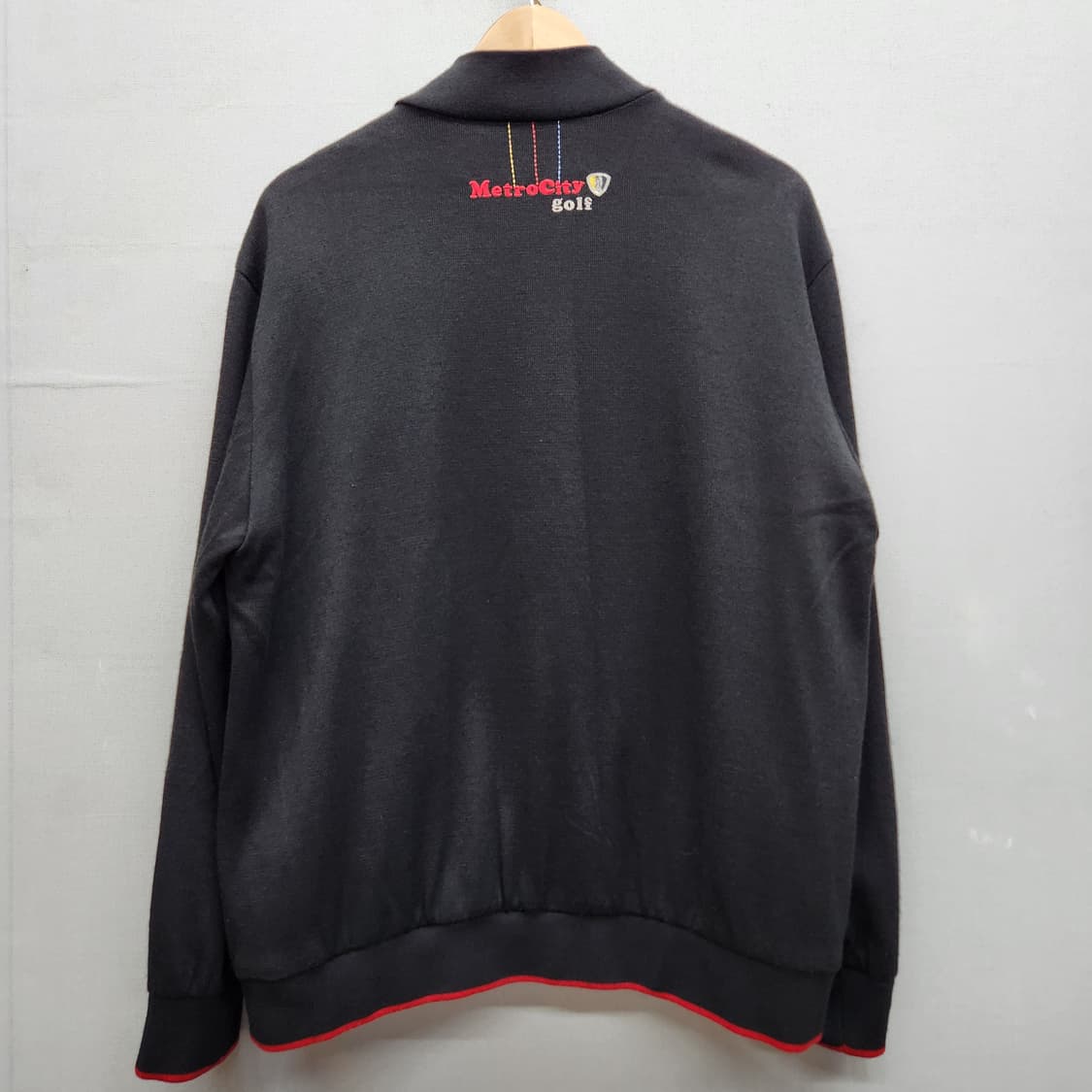 메트로시티골프 자수 디테일 집업 XL 상품이미지5