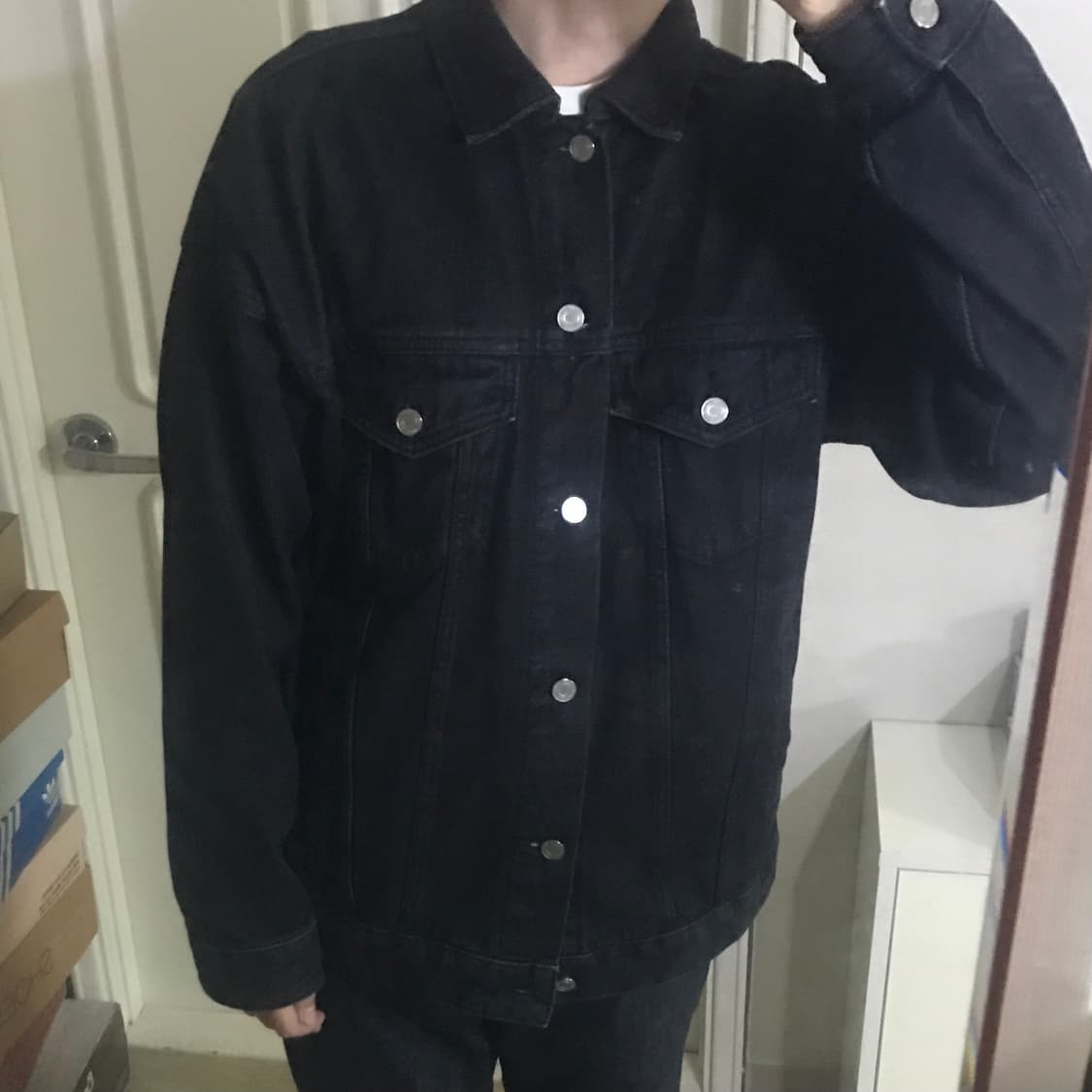 에잇세컨즈 오버핏 데님 자켓 M사이즈 상품이미지2