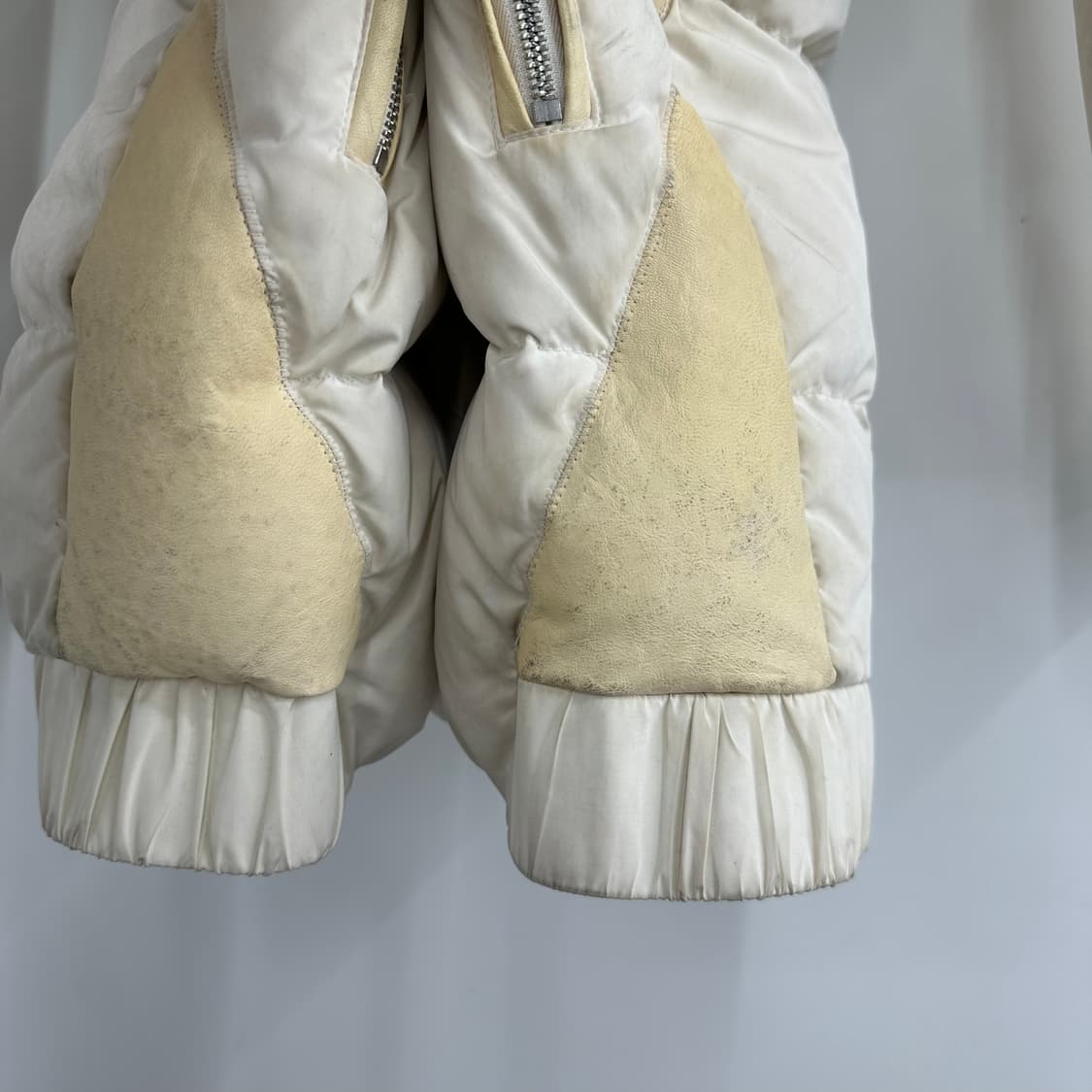 90 마쥬 maje 여자 램스킨 라쿤퍼 덕다운 패딩 상품이미지7