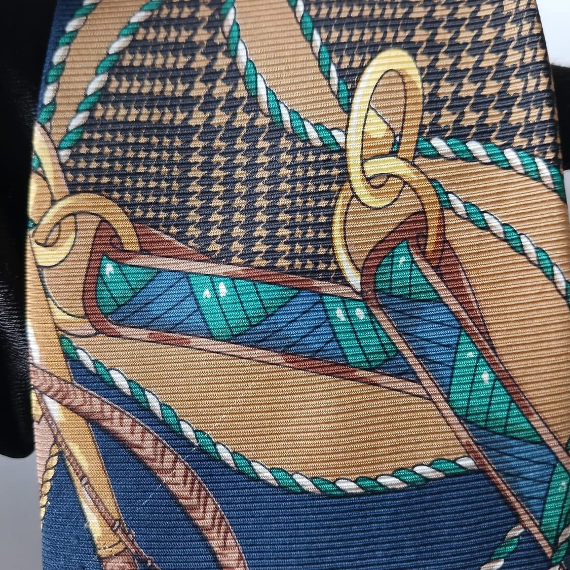 란셀 실크 네이비 패턴 넥타이 9.8cm A~B등급 A19504
 상품이미지6