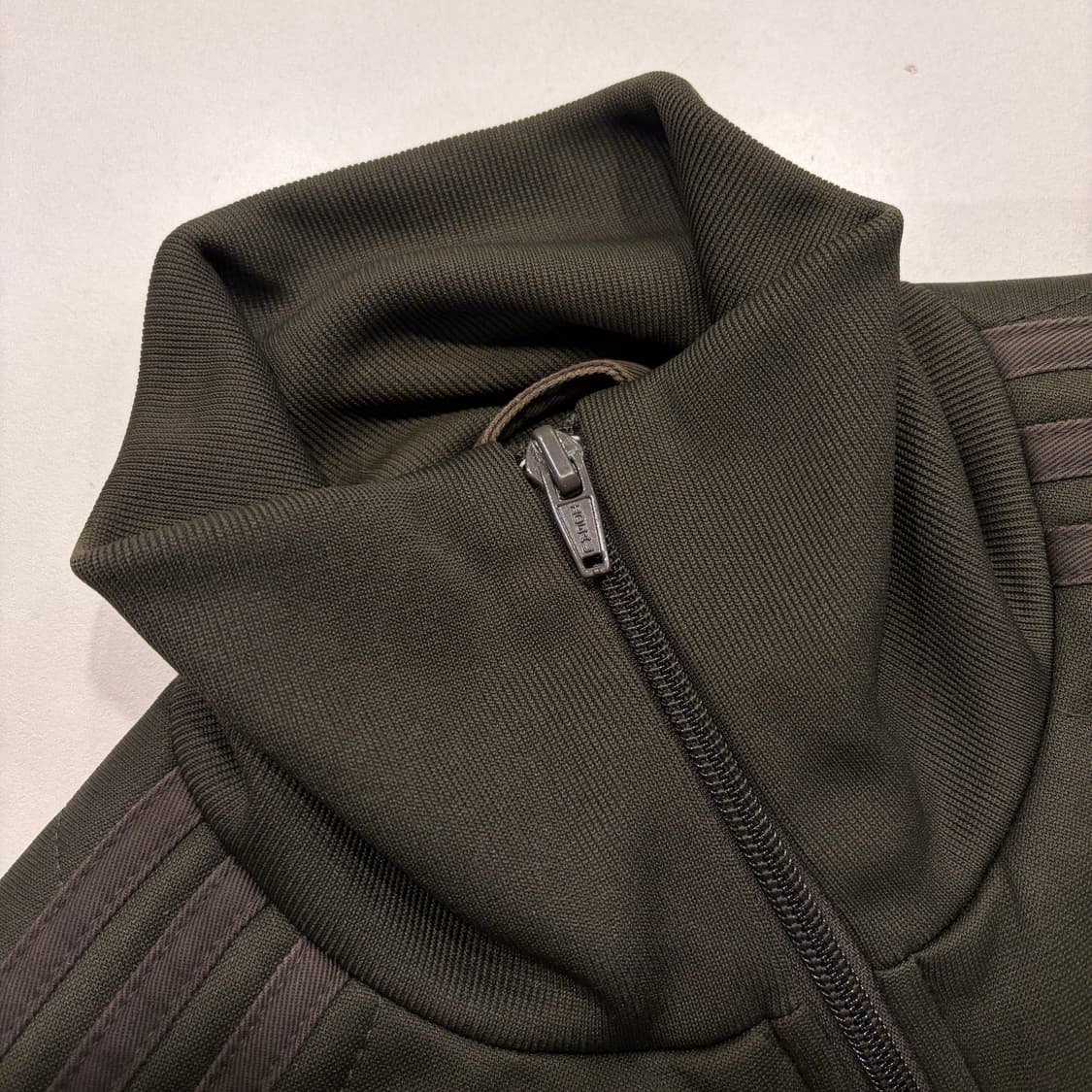 [95] 00s 아디다스 퀼팅 트랙탑 올리브 쓰리스트라이프 B532 상품이미지5