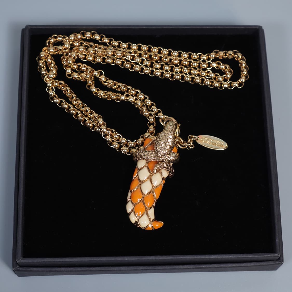 로베르토 카발리 이태리 혼 스네이크 목걸이 상품이미지3