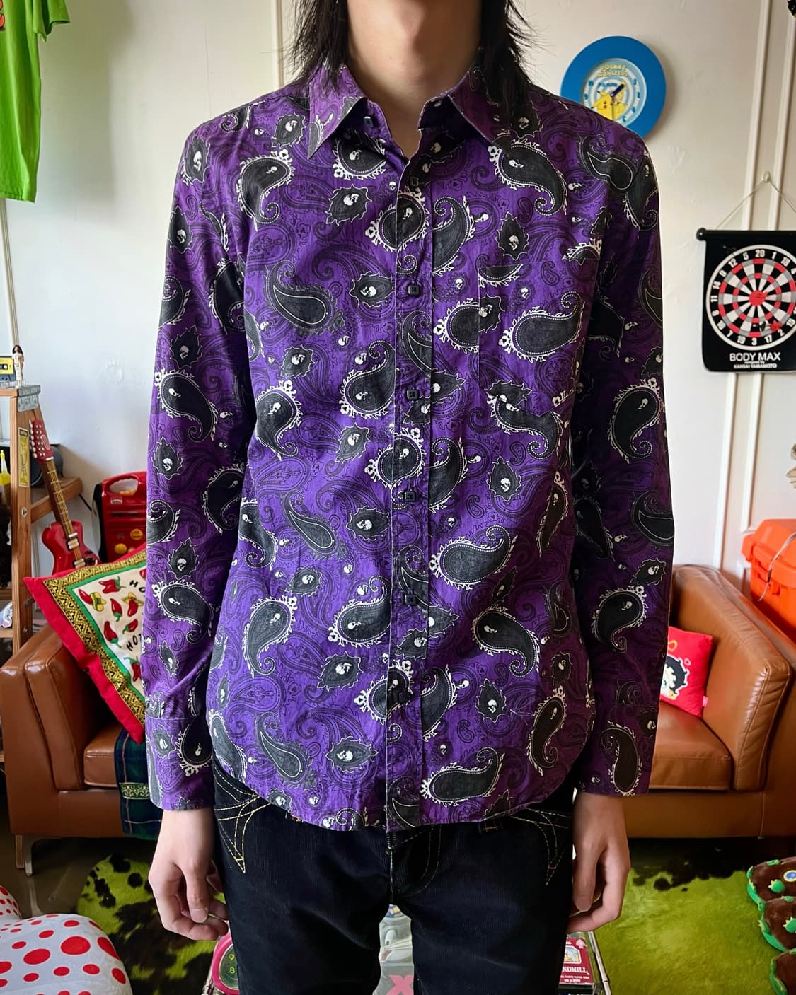 PPFM Archive Skull Paisley Graphic Shirt 상품이미지2