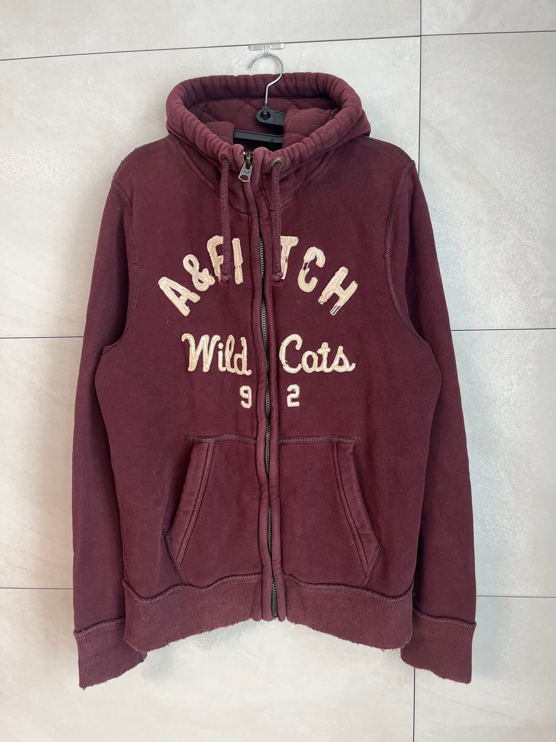 민트급 아베크롬비 A&F 후드집업 버건디 [M] 상품이미지3