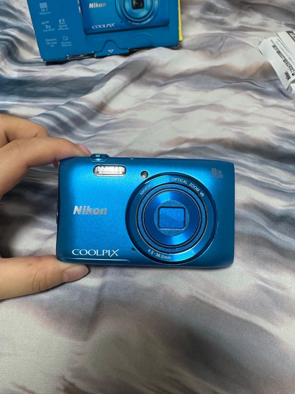 니콘 coolpix s3600 카메라 블루🌊🐳🤍/초미품 풀박✨ 상품이미지3