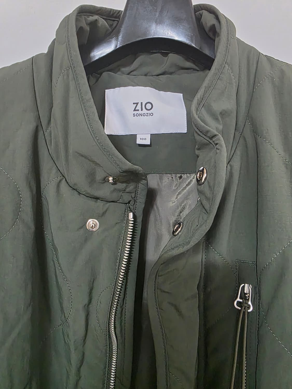 지오송지오 퀼팅 롱자켓 야상 상품이미지2