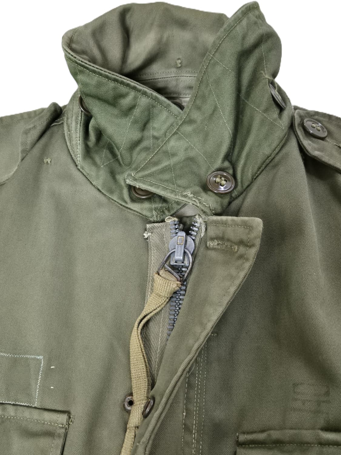 육군 구형 70년대 민무늬 야전상의 전투복 상의 자켓 (M) 상품이미지7