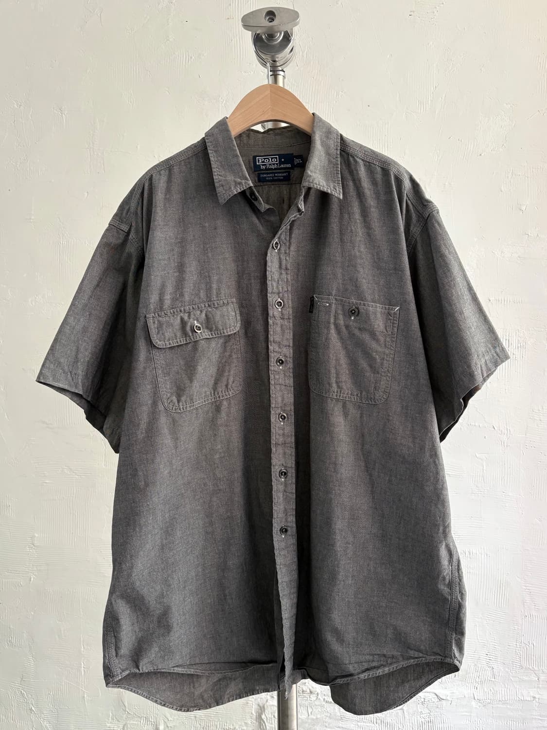 Polo 폴로랄프로렌 00‘s 차콜 던가리 워크 셔츠 상품이미지1