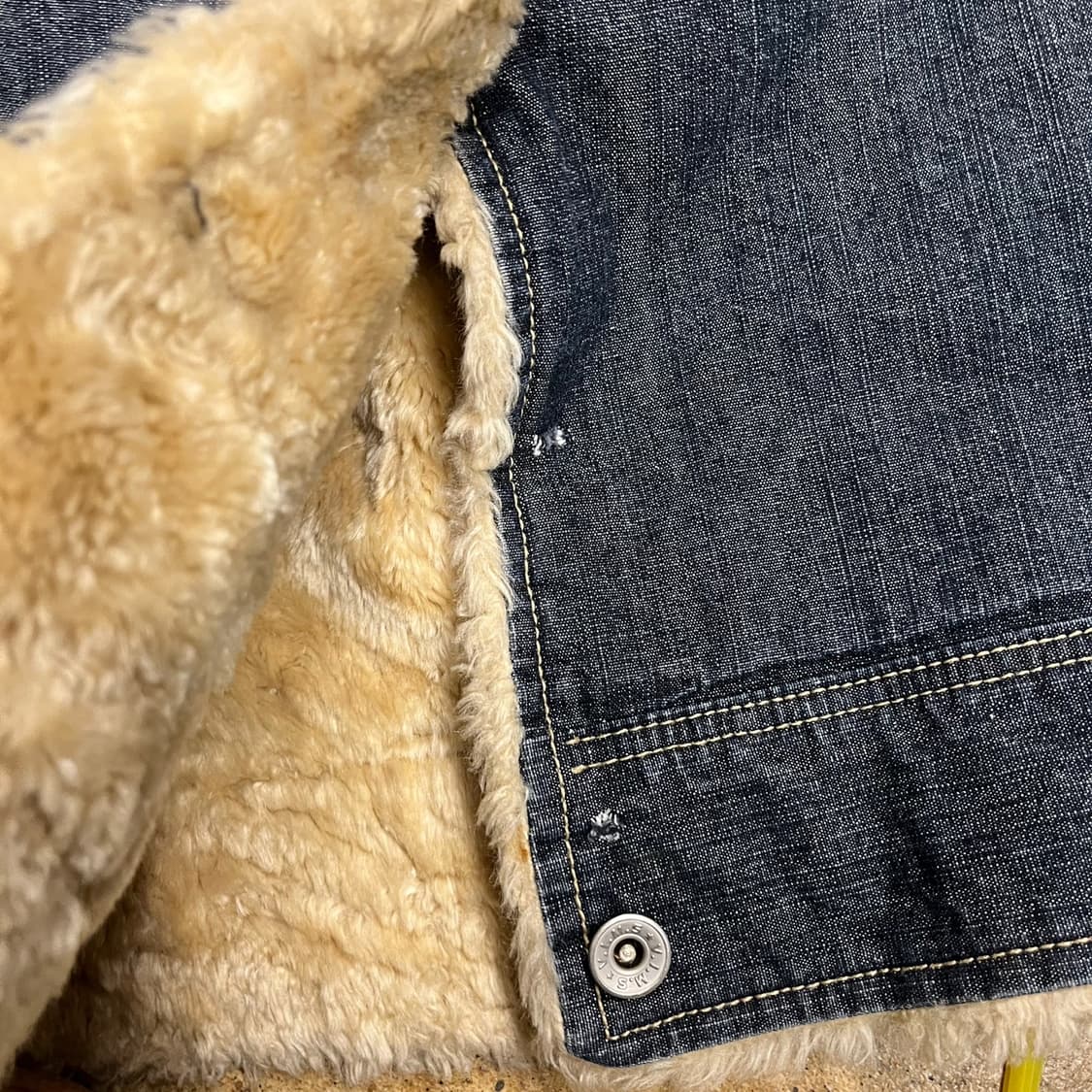 [정품/M] VIMS 아웃피터스 데님 무스탕 자켓 b18 상품이미지7