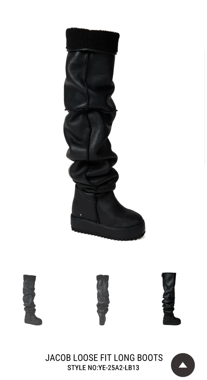 Yello 블랙 어그 부츠 상품이미지5