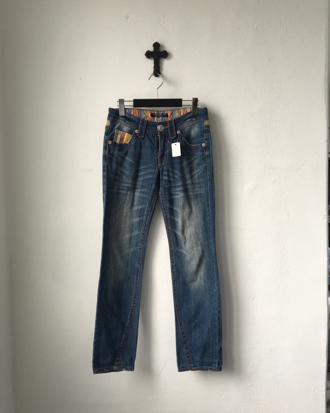 Back patch point denim pants 상품이미지2