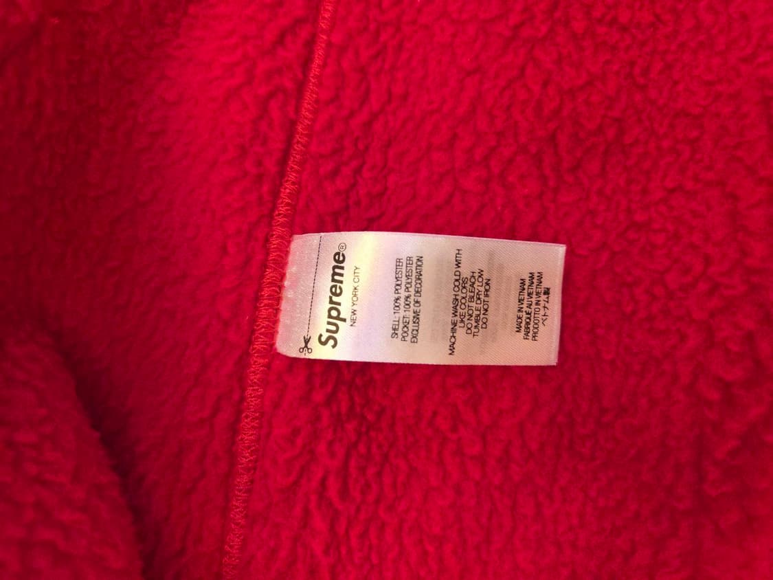 22FW 슈프림 윈드스토퍼 집업 후드 스웨트셔츠 레드  상품이미지6