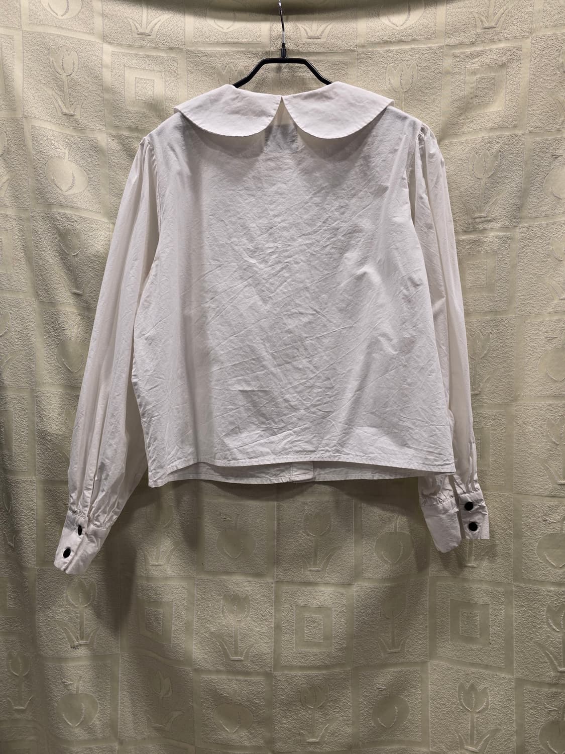 제리쉬 Zyelish 둥근 카라 면 블라우스 프리사이즈 상품이미지6