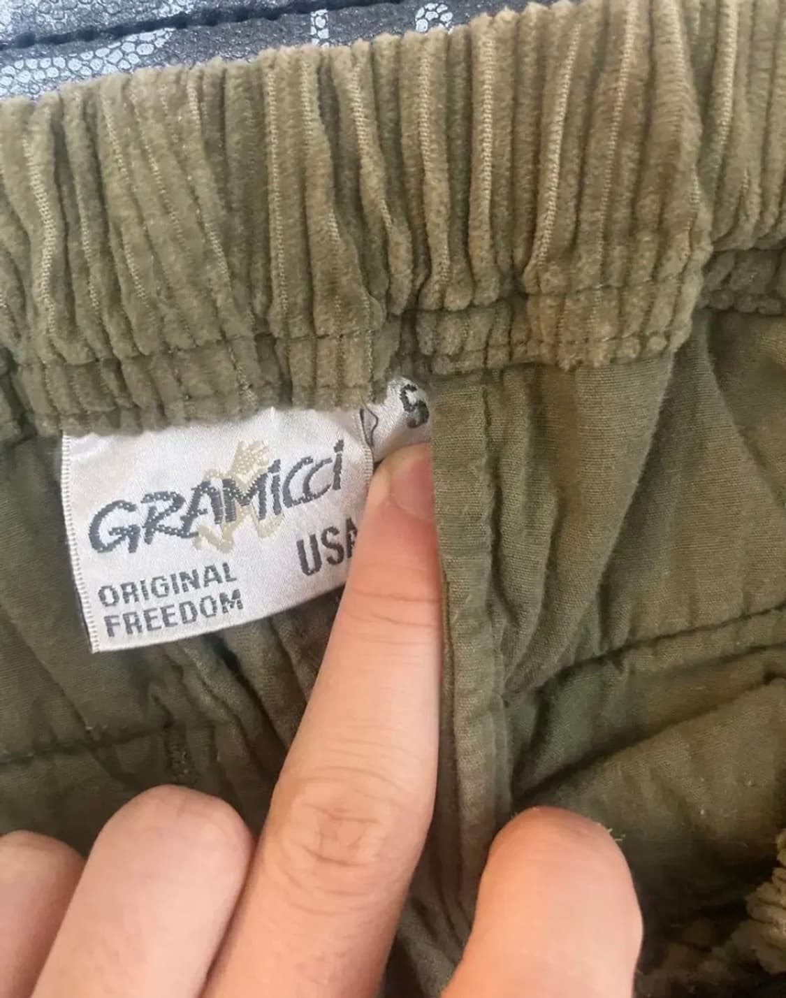 Gramicci 카키 코듀로이 팬츠 상품이미지3