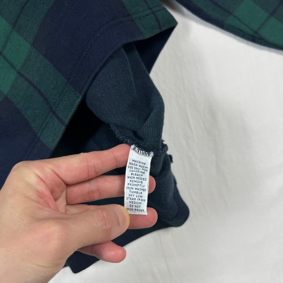 90‘s 폴로랄프로렌 1993 스펠아웃 타탄체크 피케셔츠 상품이미지7