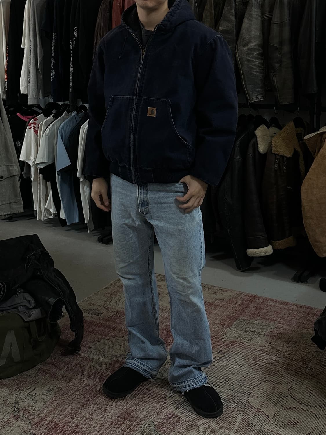 00's OG 칼하트 J130 액티브 자켓 칼하트 MDT 블루 상품이미지2