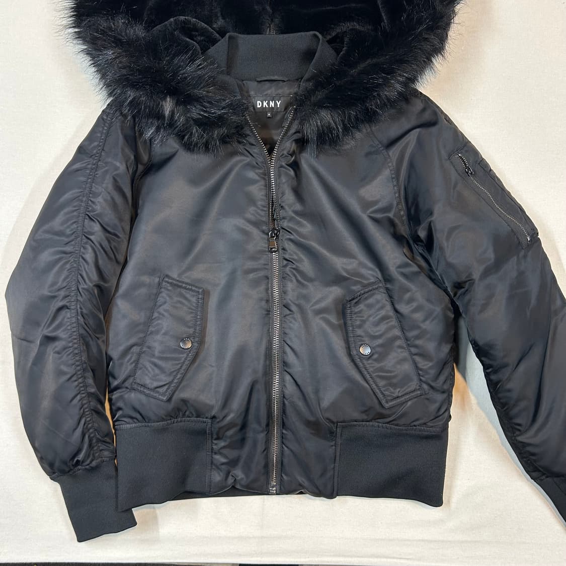 M) DKNY N2B 덕다운 패딩 봄버 자켓 블랙 상품이미지2